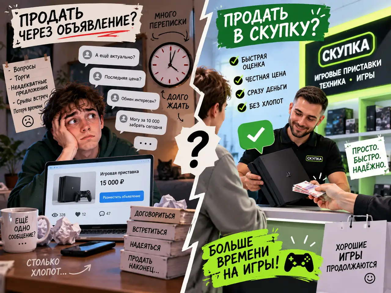 Скупка или самостоятельная продажа приставки: сравнение вариантов